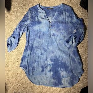 flowy 3/4 length sleeve top
